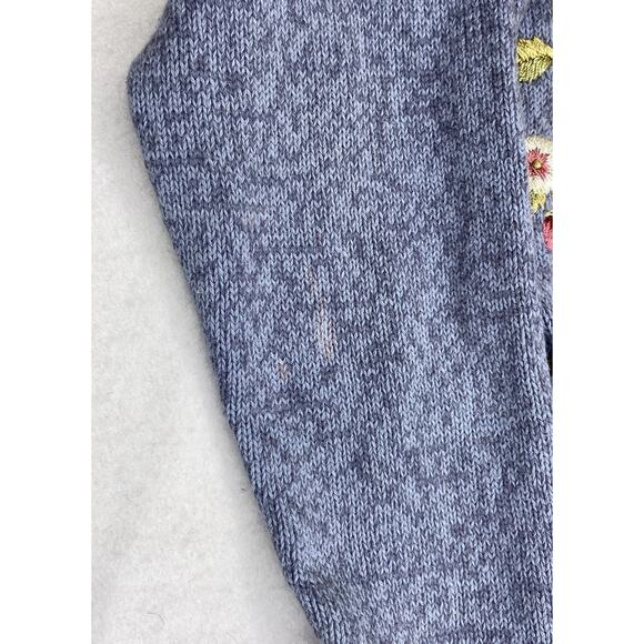 Heirloom Collectibles Women's M Blue Sweater Cardigan Baking Garden Y2K 2000 - Picture 2 of 5